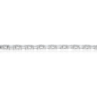 Emerald Cut Diamond Bracelet — view 3