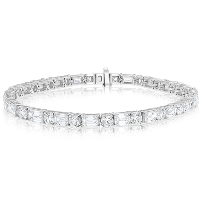 Emerald Cut Diamond Bracelet — view 1