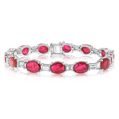 Oval Ruby Bracelet — view 1