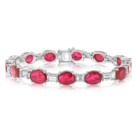 Oval Ruby Bracelet — view 1