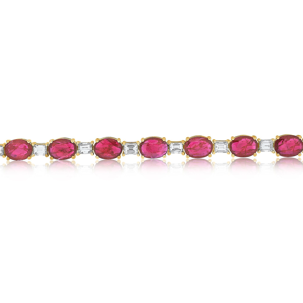 Oval Ruby Bracelet — view 2