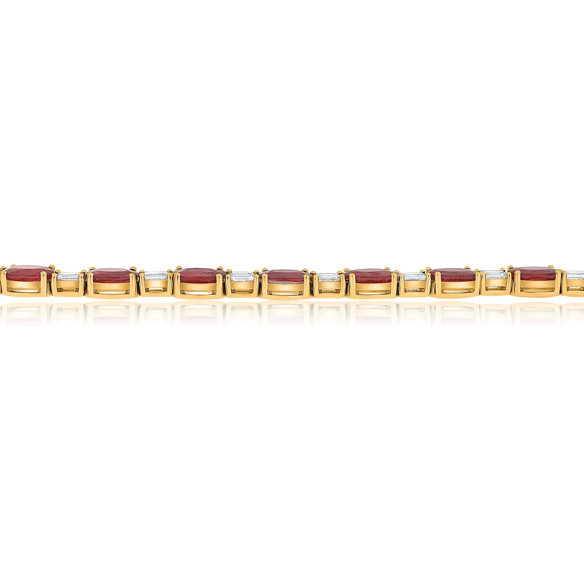 Oval Ruby Bracelet — view 3