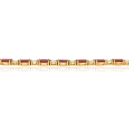 Oval Ruby Bracelet — view 3