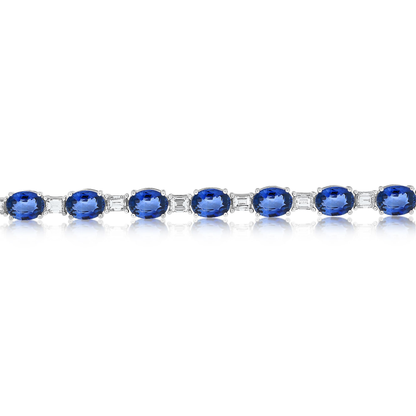 Oval Sapphire Bracelet — view 2