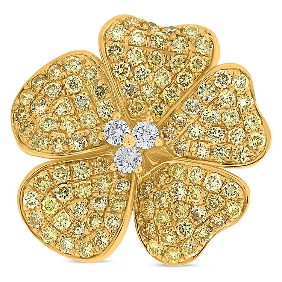 Round Diamond Earring — view 1