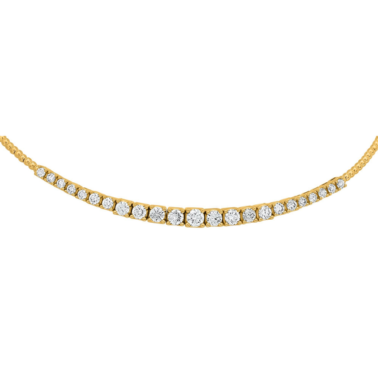Round Diamond Necklace — view 1