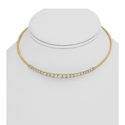 Round Diamond Necklace — view 2