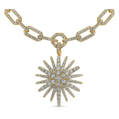 Round Diamond Necklace — view 2