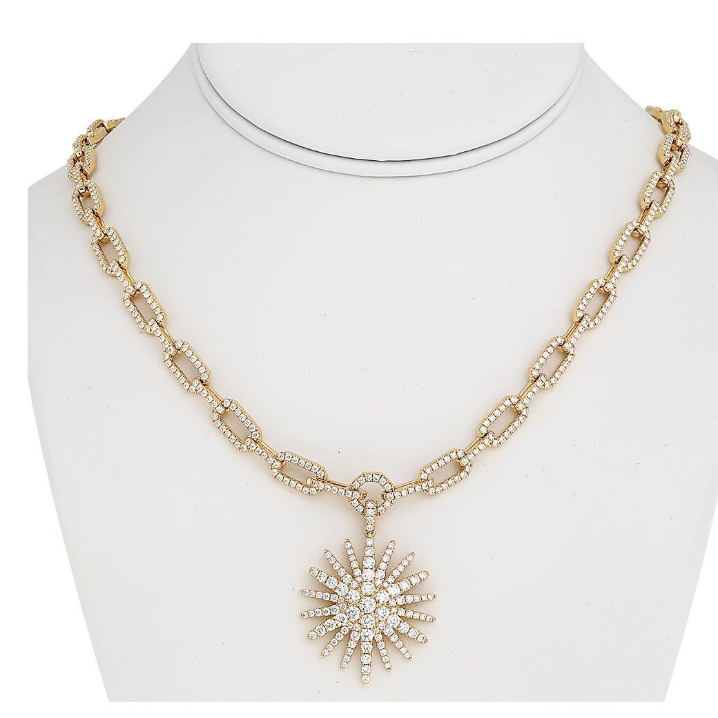 Round Diamond Necklace — view 3
