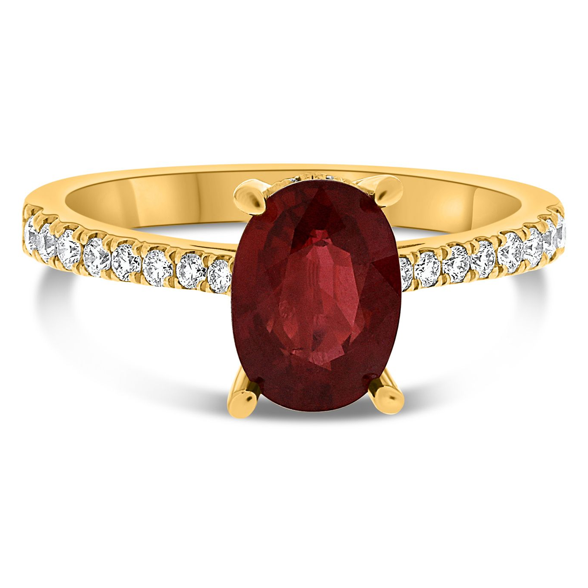 Oval Ruby Ring — view 1