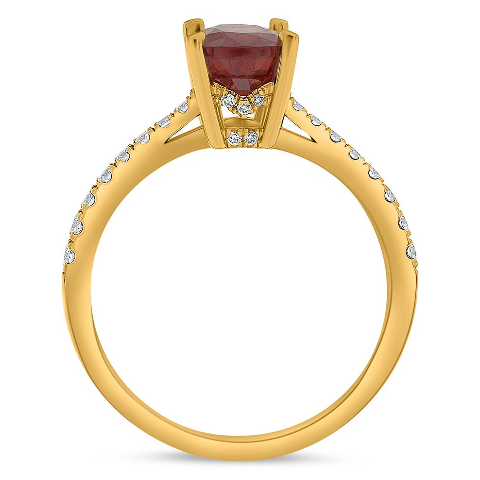 Oval Ruby Ring — view 2