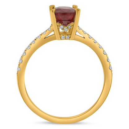 Oval Ruby Ring — view 2