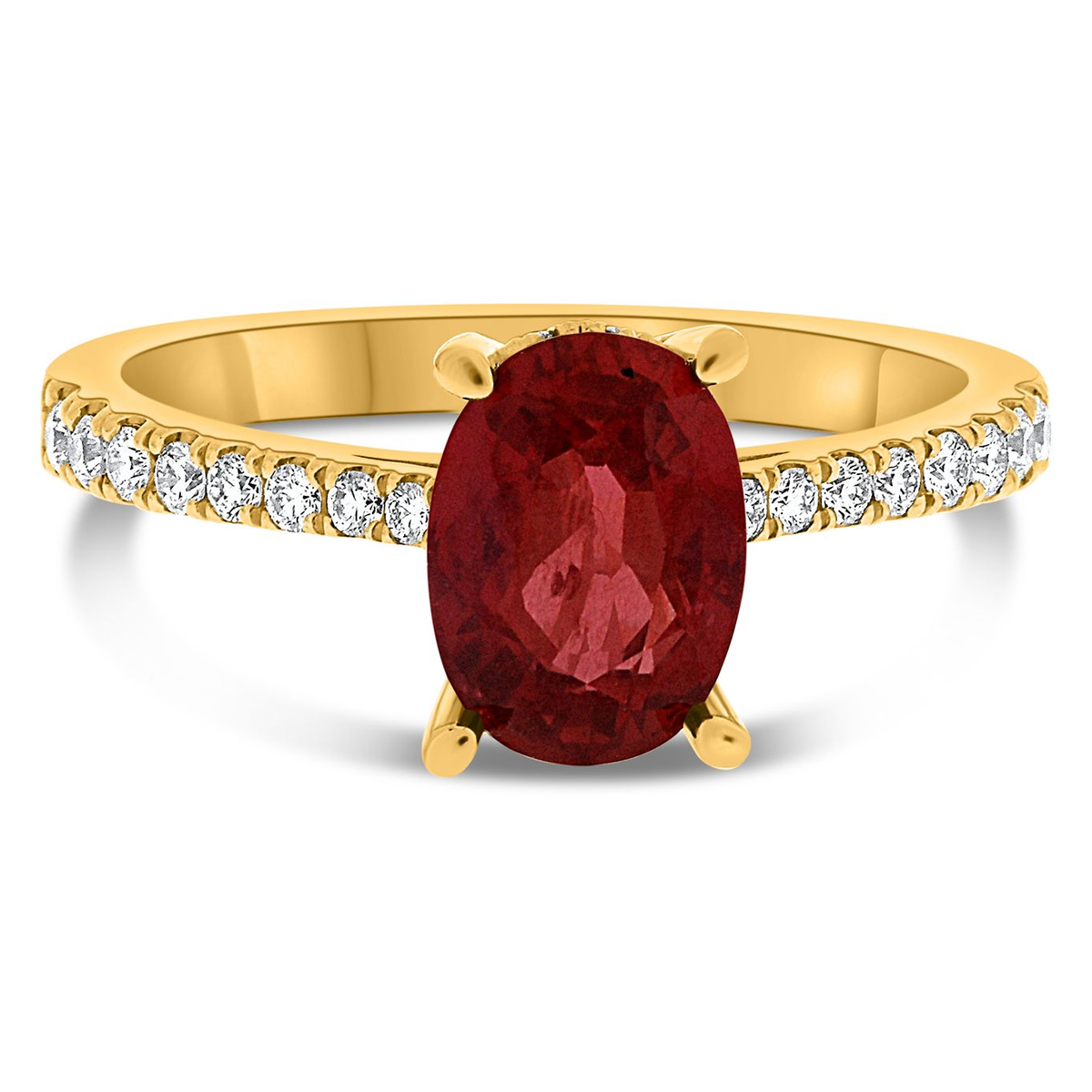 Oval Ruby Ring — view 1