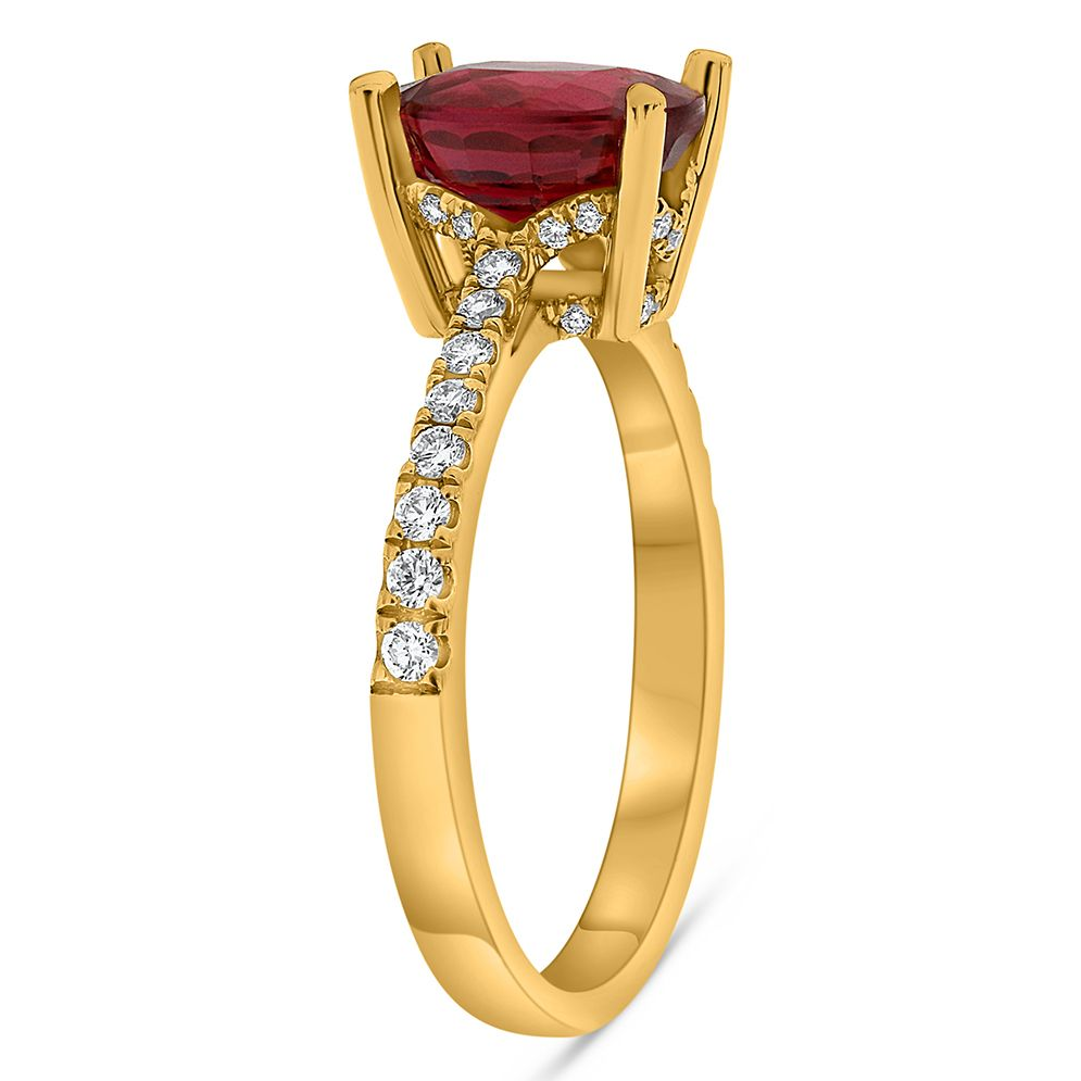Oval Ruby Ring — view 3