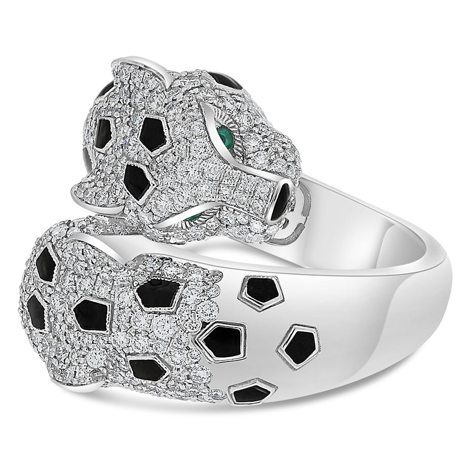 Round Emerald Ring — view 1