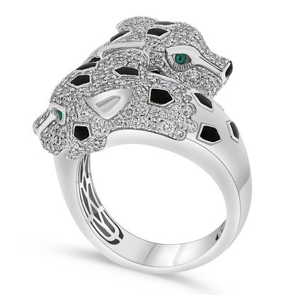 Round Emerald Ring — view 3