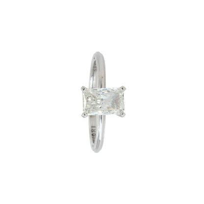 Tacori 18k White Gold GIA Certified 1.01ct Radiant Cut Natural Diamond Engagement Ring