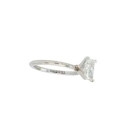 Tacori 18k White Gold GIA Certified 1.01ct Radiant Cut Natural Diamond Engagement Ring