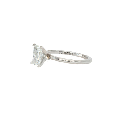 Tacori 18k White Gold GIA Certified 1.01ct Radiant Cut Natural Diamond Engagement Ring