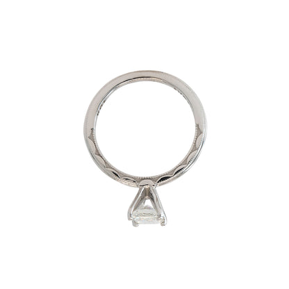 Tacori 18k White Gold GIA Certified 1.01ct Radiant Cut Natural Diamond Engagement Ring