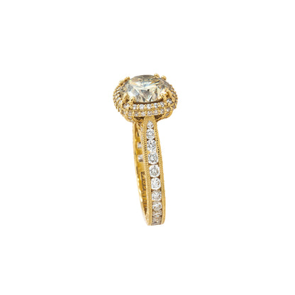 Tacori 18k Yellow Gold 2.36ct Round Brilliant Diamond Engagement Ring