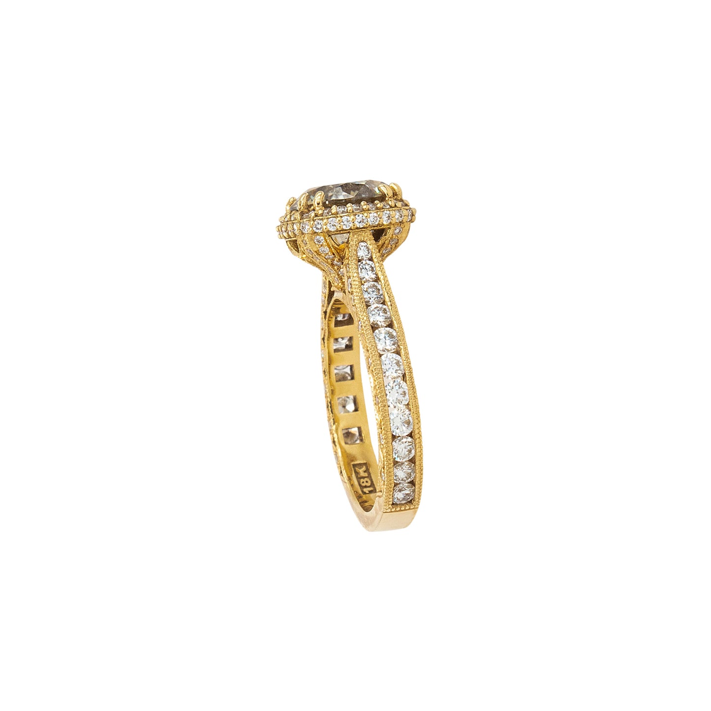 Tacori 18k Yellow Gold 2.36ct Round Brilliant Diamond Engagement Ring