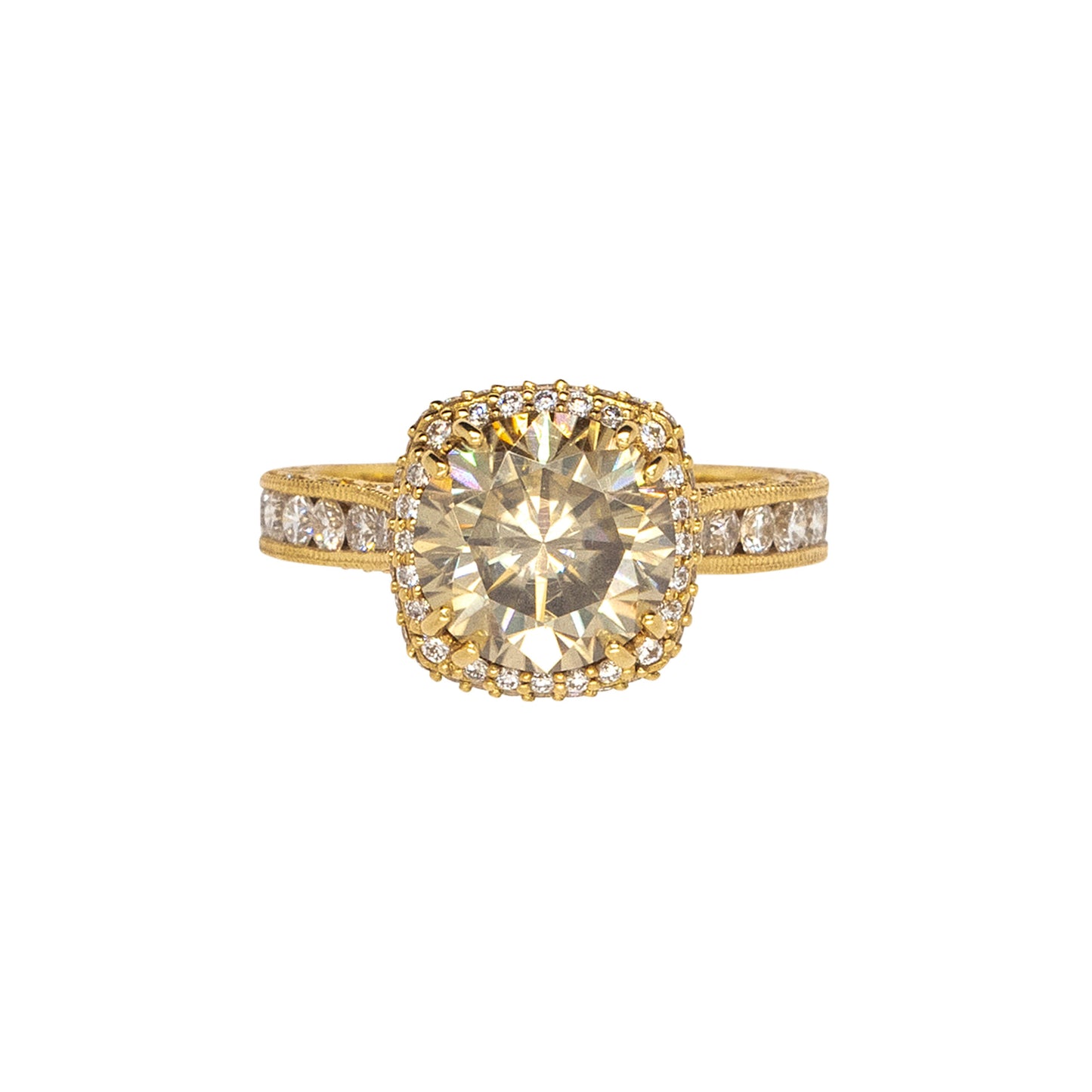 Tacori 18k Yellow Gold 2.36ct Round Brilliant Diamond Engagement Ring
