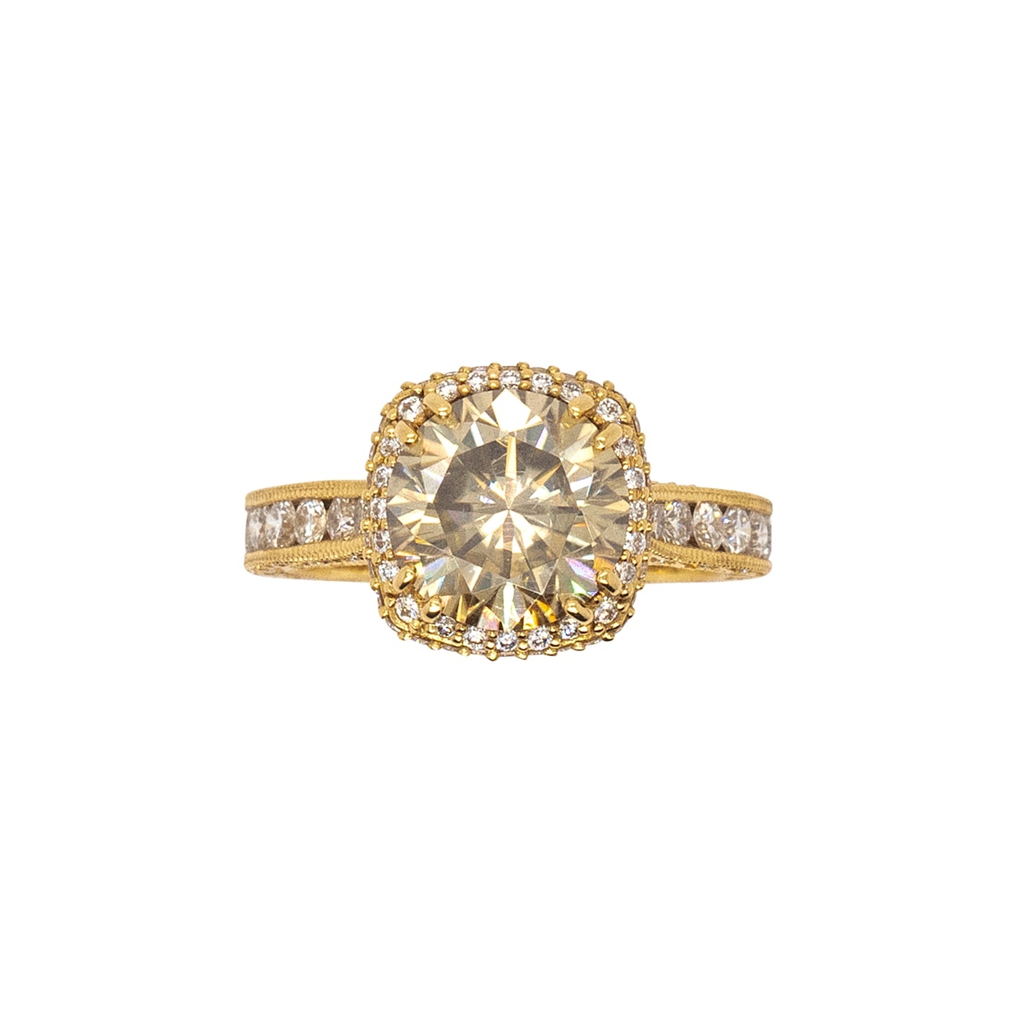 Tacori 18k Yellow Gold 2.36ct Round Brilliant Diamond Engagement Ring