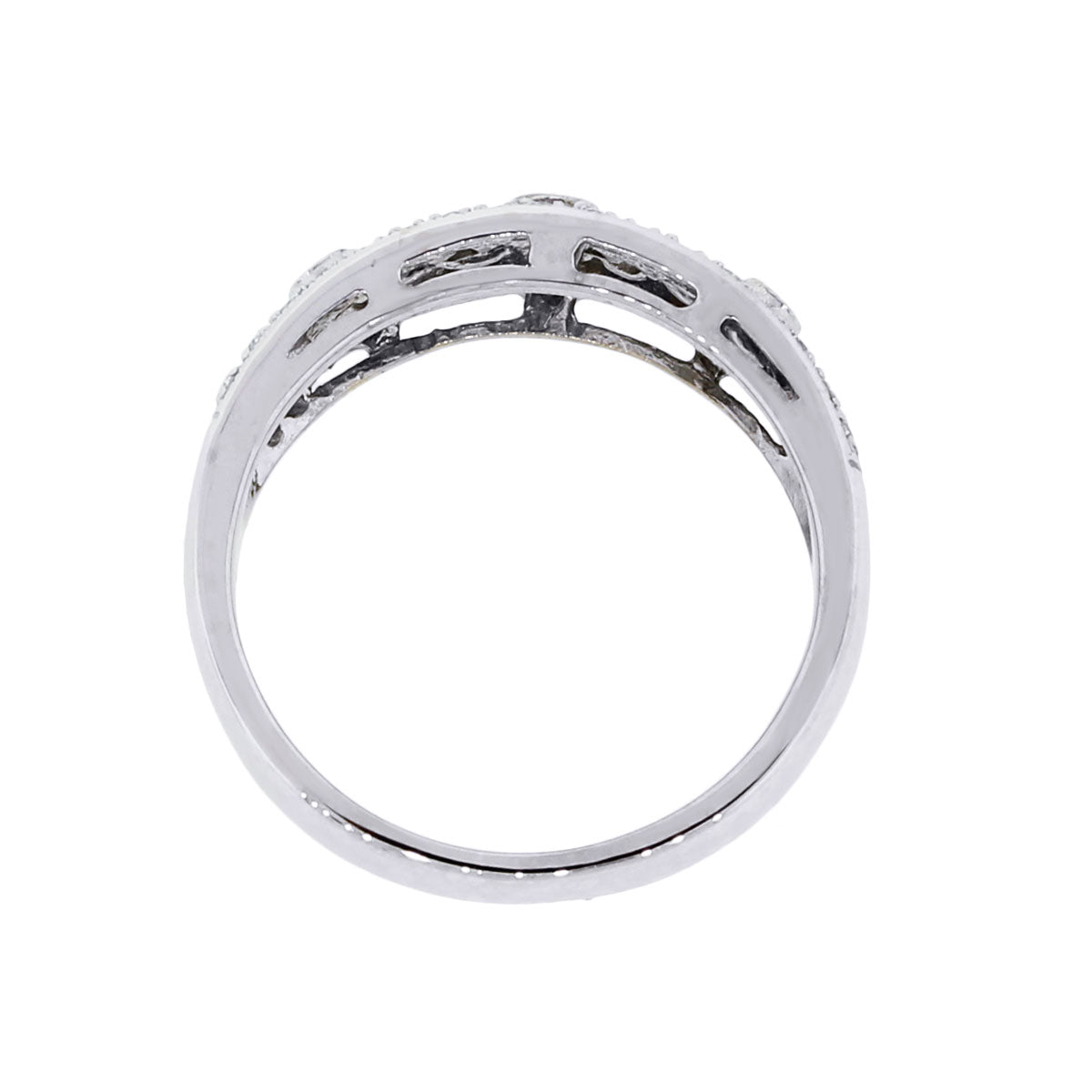 10k White Gold 0.25ctw Diamond Filigree Ring