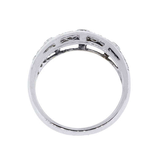 10k White Gold 0.25ctw Diamond Filigree Ring