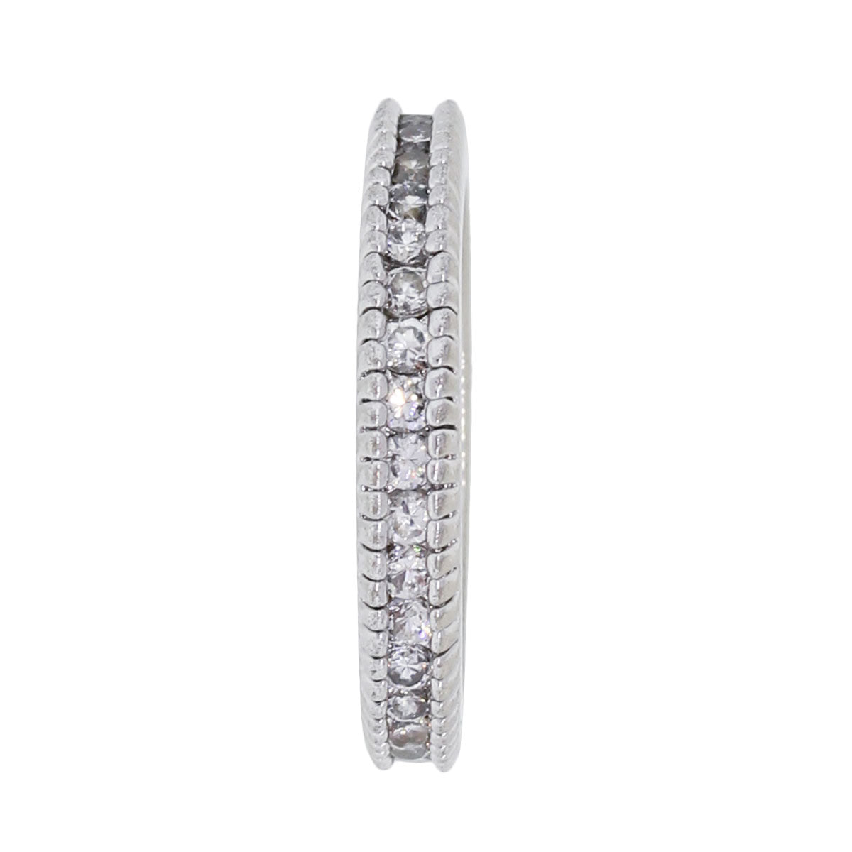 14k White Gold 0.70ctw Round Brilliant Diamond Eternity Band