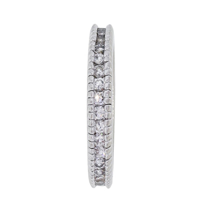 14k White Gold 0.70ctw Round Brilliant Diamond Eternity Band