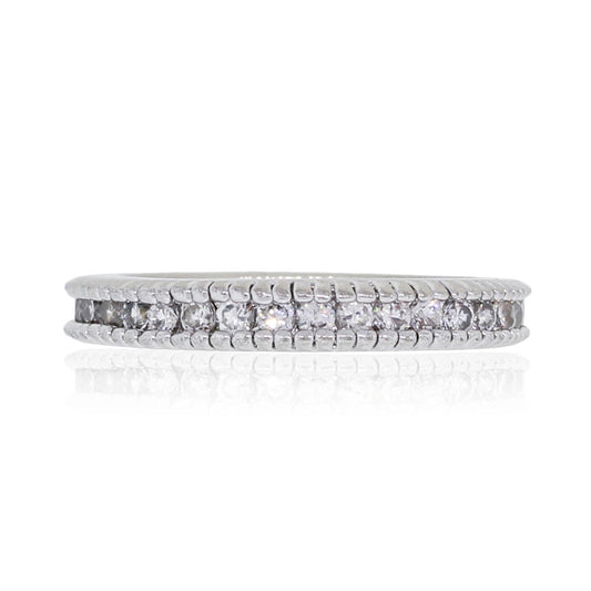 14k White Gold 0.70ctw Round Brilliant Diamond Eternity Band