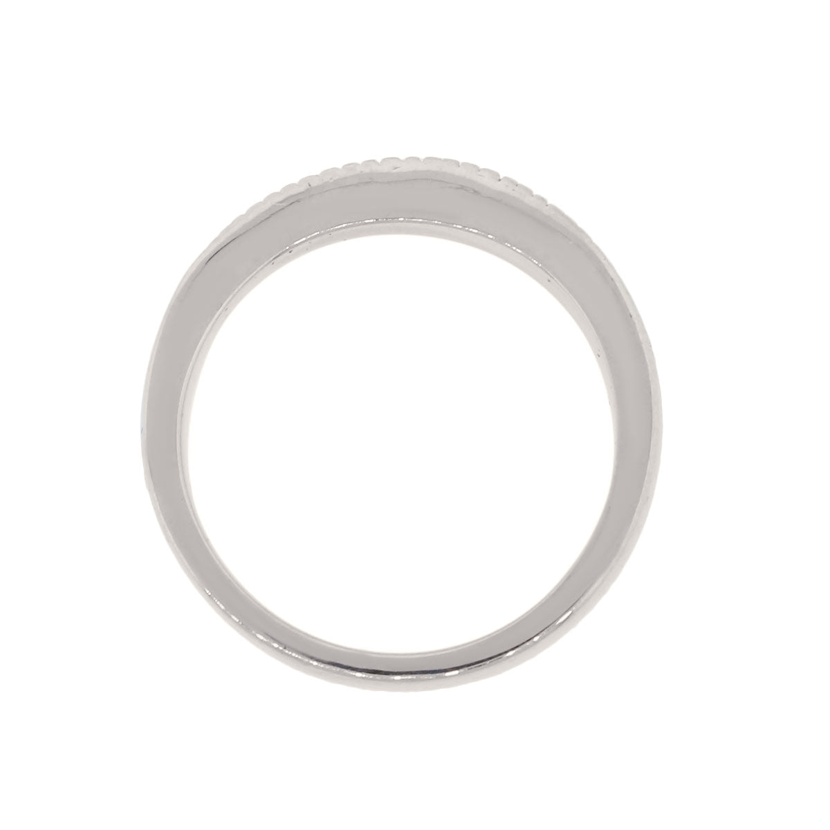 14k White Gold 0.50ctw Diamond Curved Wedding Band