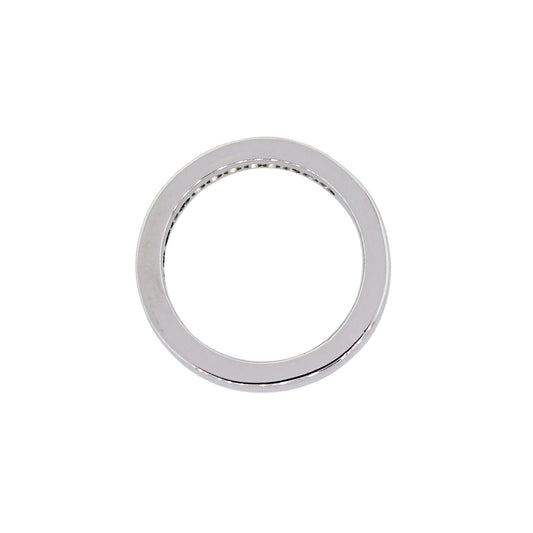 Platinum 0.50ctw Princess Cut Diamond Wedding Band