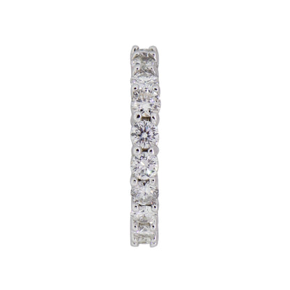 14k White Gold 2.25ctw Round Brilliant Diamond Eternity Band