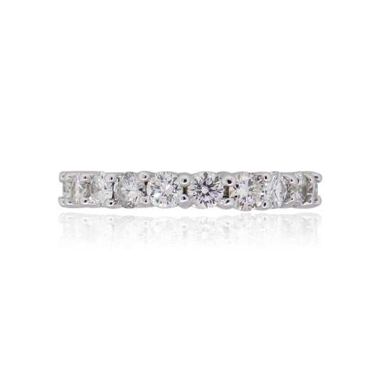 14k White Gold 2.25ctw Round Brilliant Diamond Eternity Band