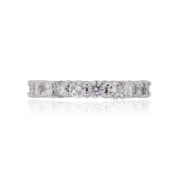 14k White Gold 2.25ctw Round Brilliant Diamond Eternity Band