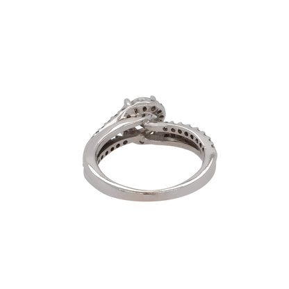14k White Gold 0.55ctw Round Diamond Engagement Ring