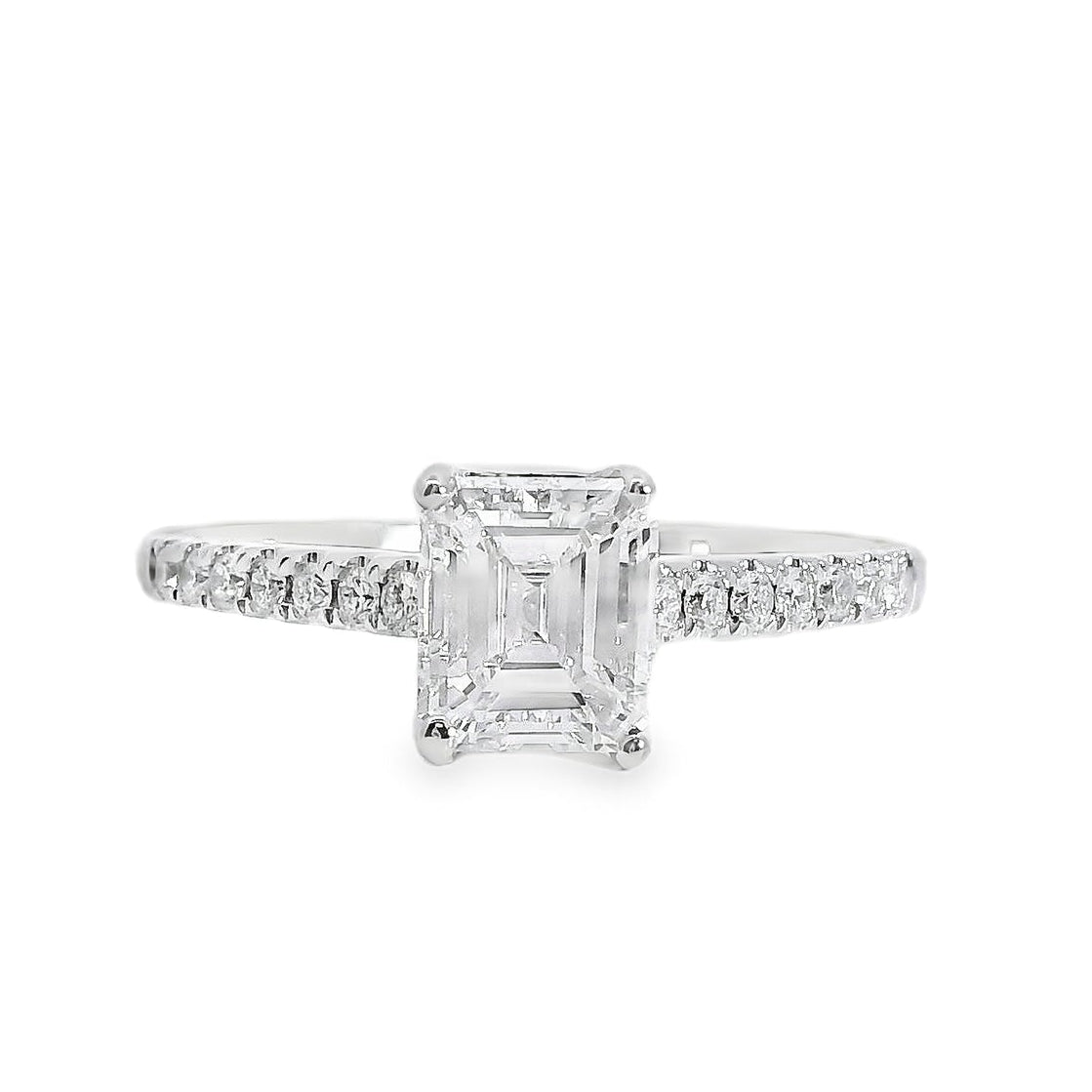 18k White Gold GIA Certified 1.03ct Diamond Engagement Ring