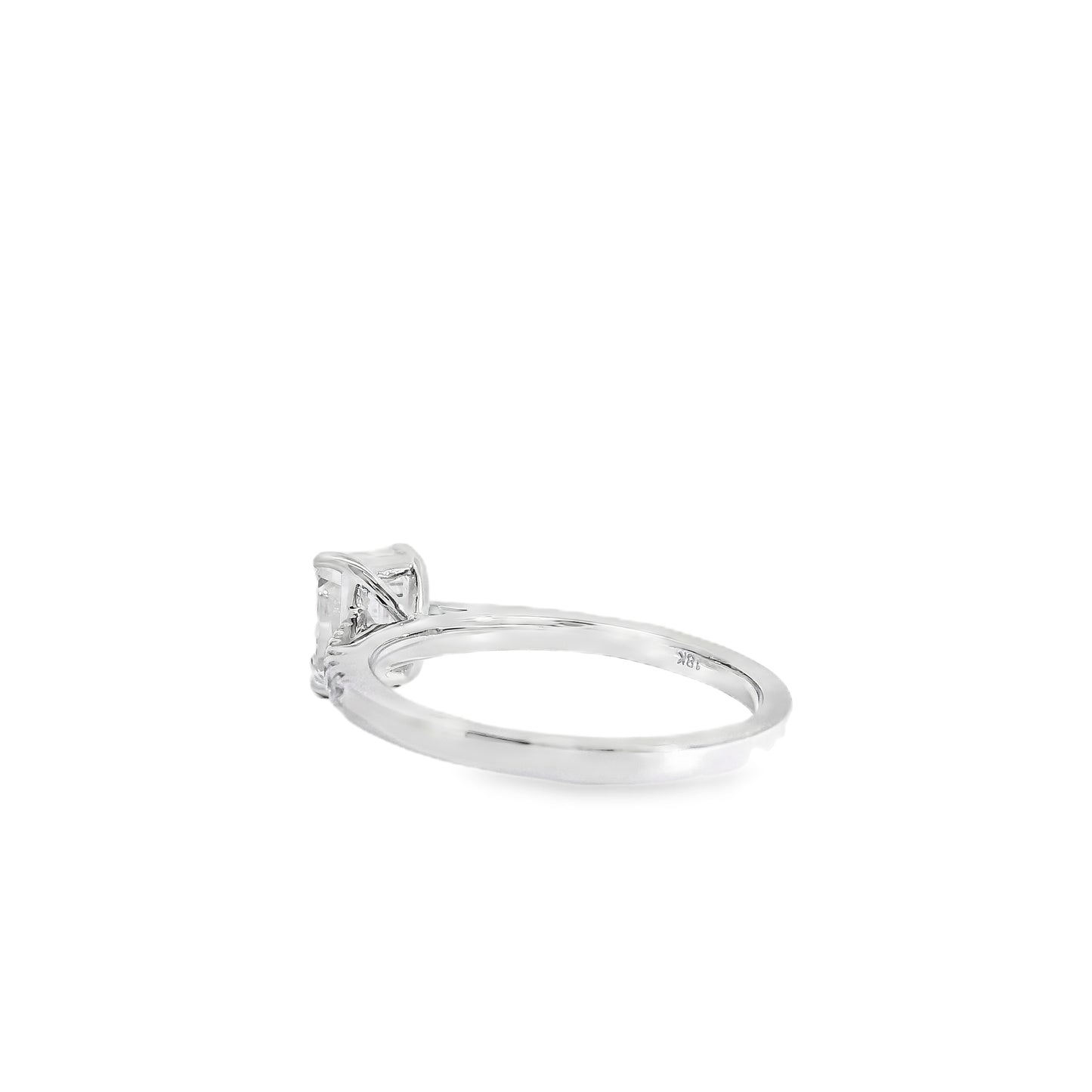 18k White Gold GIA Certified 1.03ct Diamond Engagement Ring
