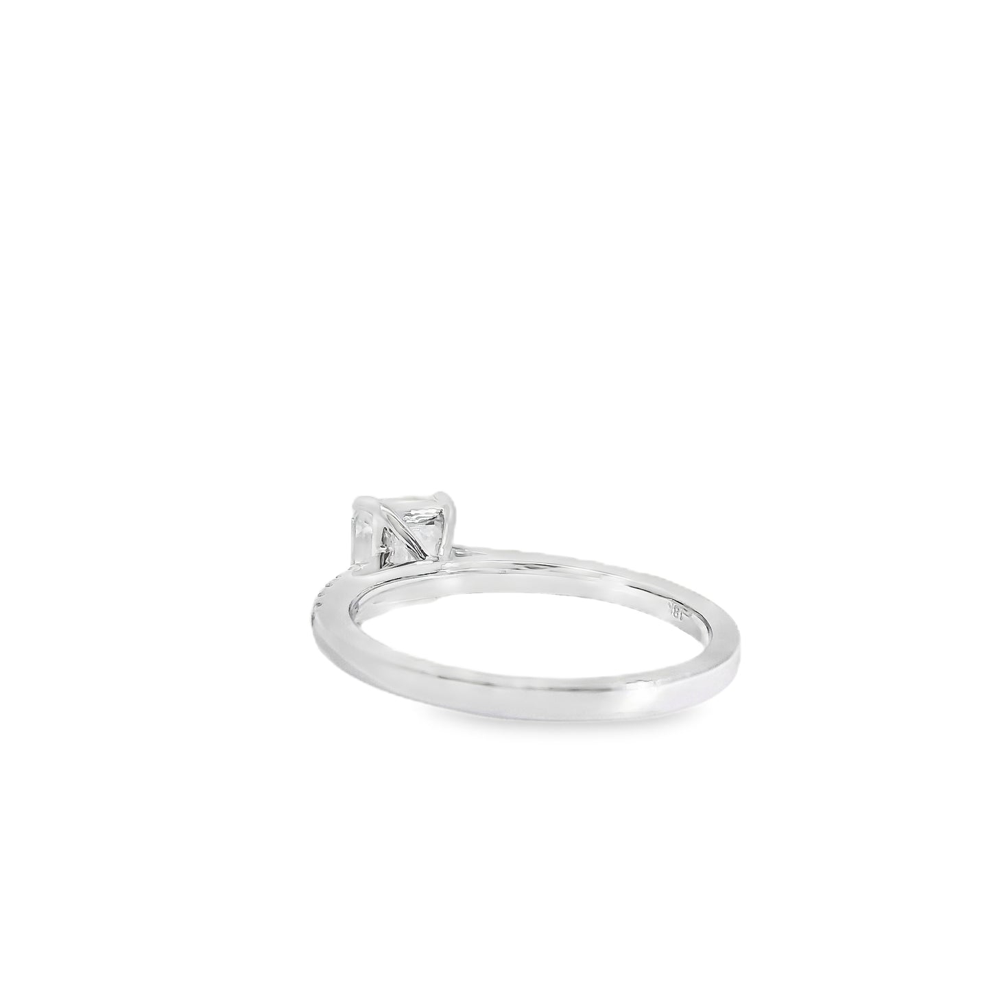 18k White Gold GIA Certified 1.03ct Diamond Engagement Ring