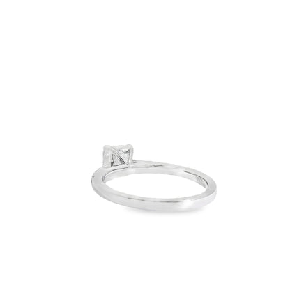 18k White Gold GIA Certified 1.03ct Diamond Engagement Ring