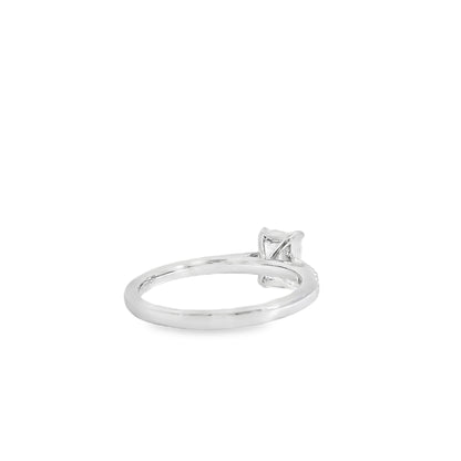 18k White Gold GIA Certified 1.03ct Diamond Engagement Ring