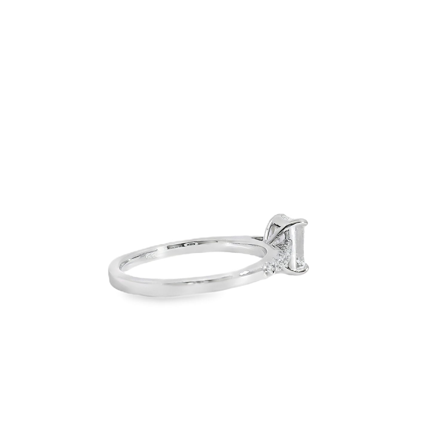 18k White Gold GIA Certified 1.03ct Diamond Engagement Ring
