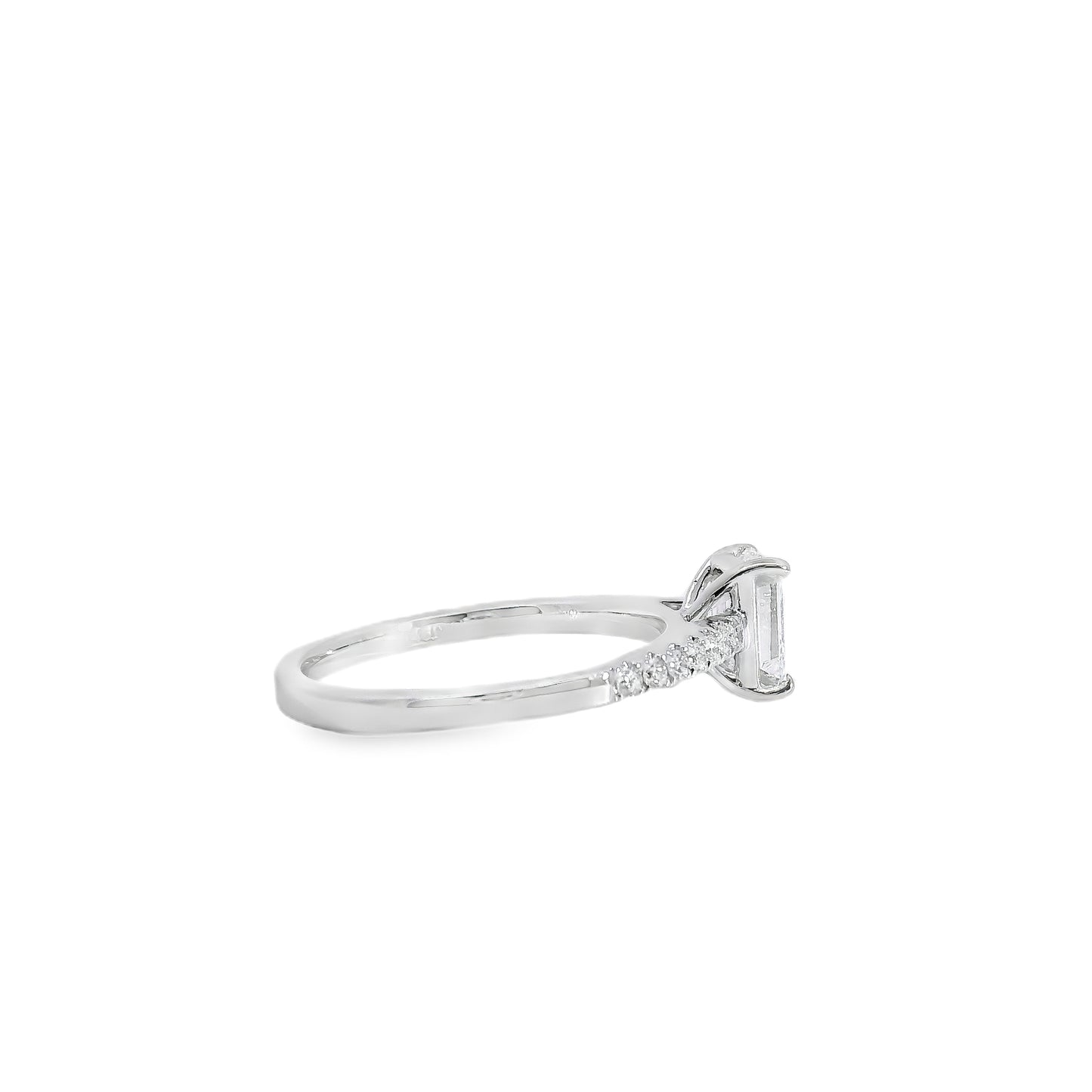 18k White Gold GIA Certified 1.03ct Diamond Engagement Ring