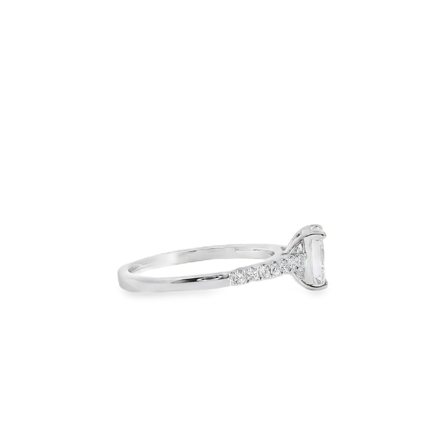 18k White Gold GIA Certified 1.03ct Diamond Engagement Ring