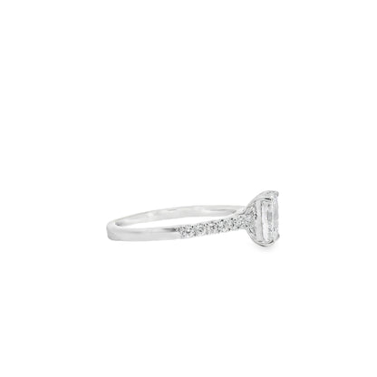 18k White Gold GIA Certified 1.03ct Diamond Engagement Ring