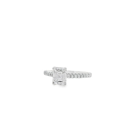 18k White Gold GIA Certified 1.03ct Diamond Engagement Ring