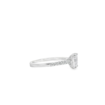 18k White Gold GIA Certified 1.03ct Diamond Engagement Ring